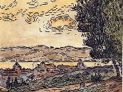 Study of city sunset Paul Signac